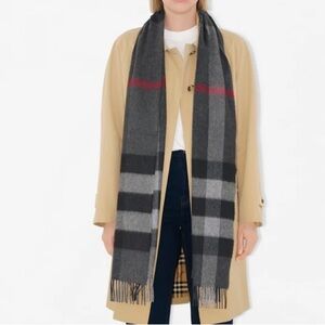 Burberry Check Cashmere Scarf